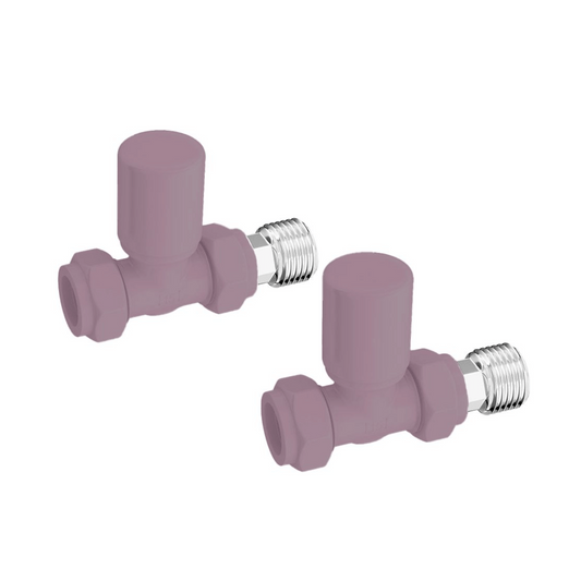 DQ Essential Manual Radiator Valves - Straight - RAL Colour/DQ Finishes - E-MAN-ST-F