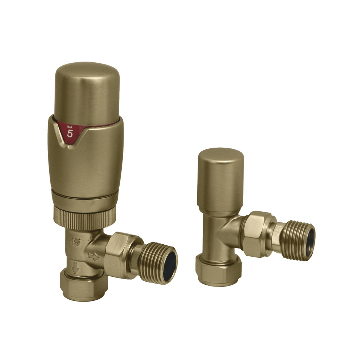 DQ Essential TRV - Angled - Brushed Brass - E-TRV-ANG-BB