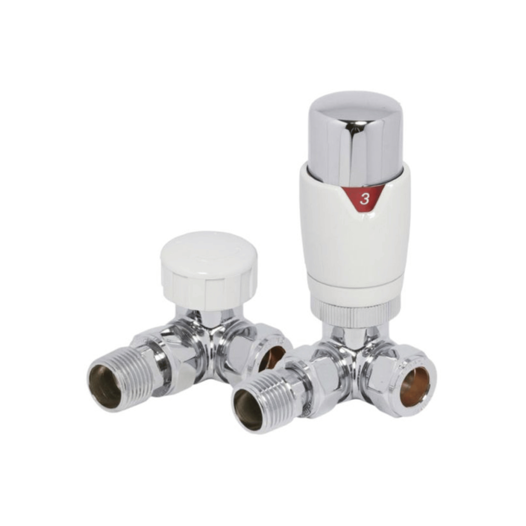 DQ Essential TRV - Corner - White & Chrome - E-TRV-COR-WC