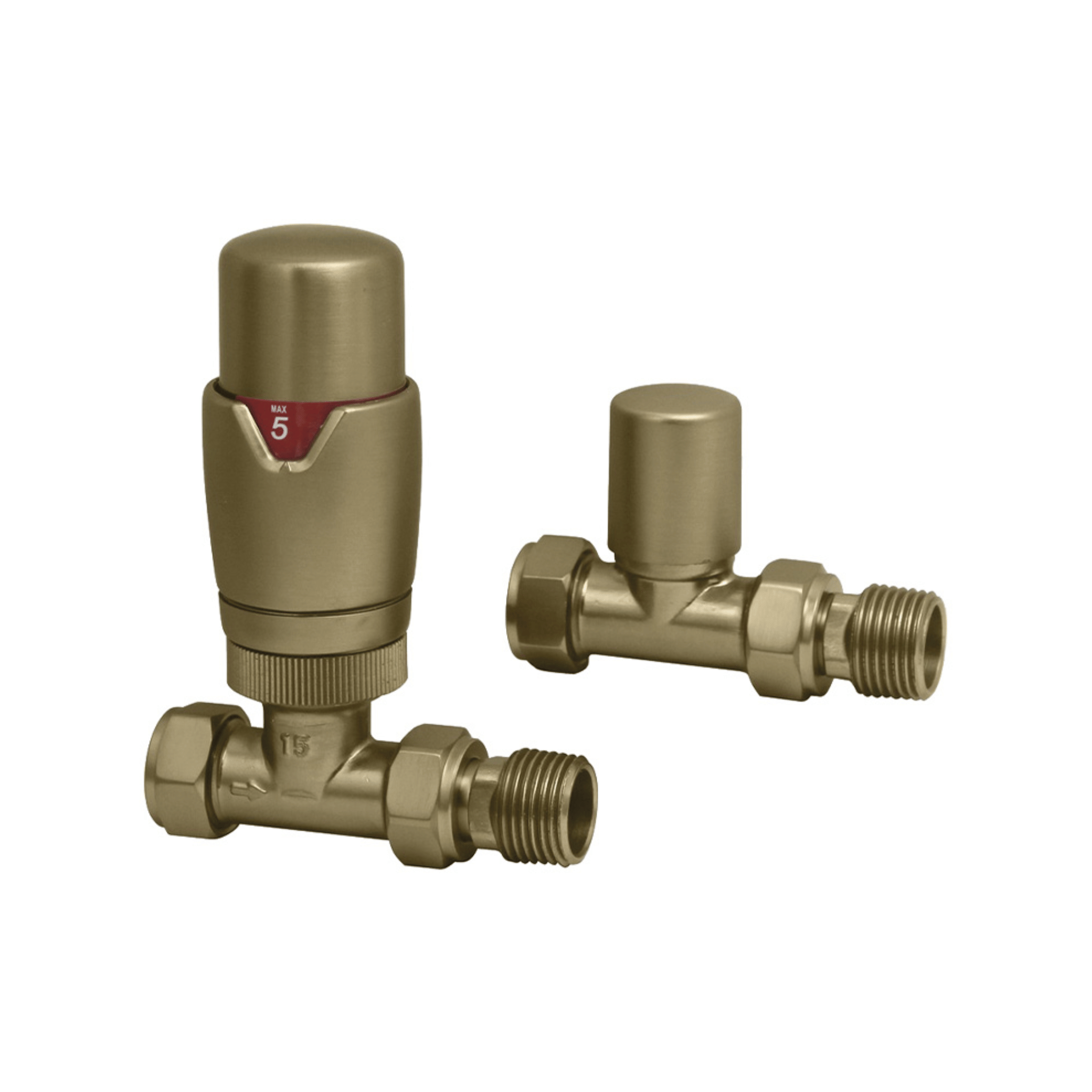 DQ Essential TRV - Straight - Brushed Brass - E-TRV-ST-BB