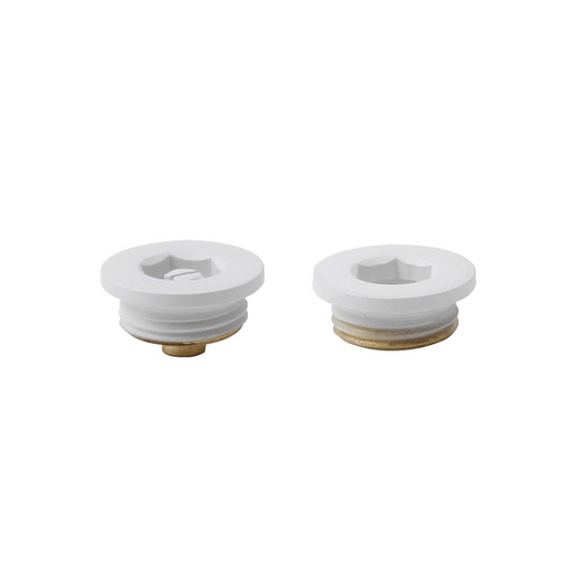 DQ Radiator Plug & Vent - White - VP-W