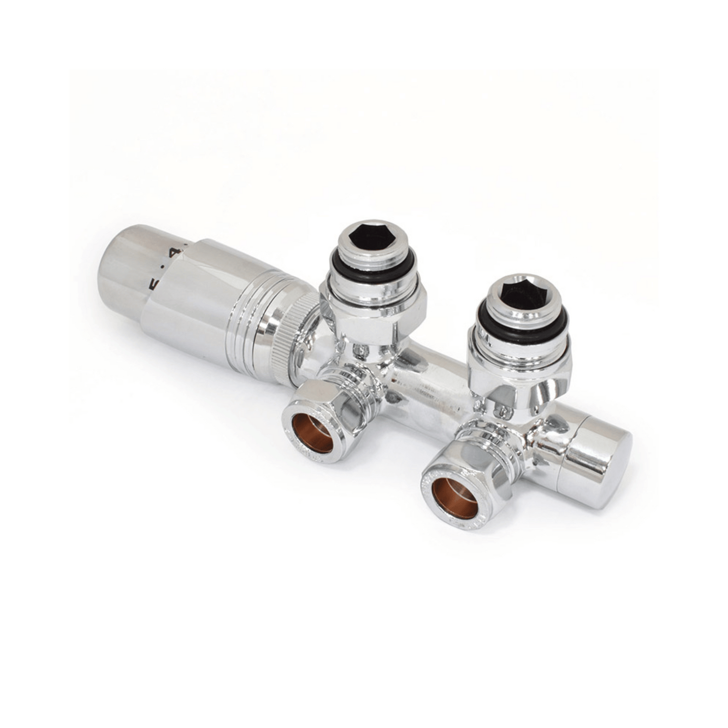DQ Twin Star Luxury TRV - Angled - Chrome - T/S-TRV-ANG-C