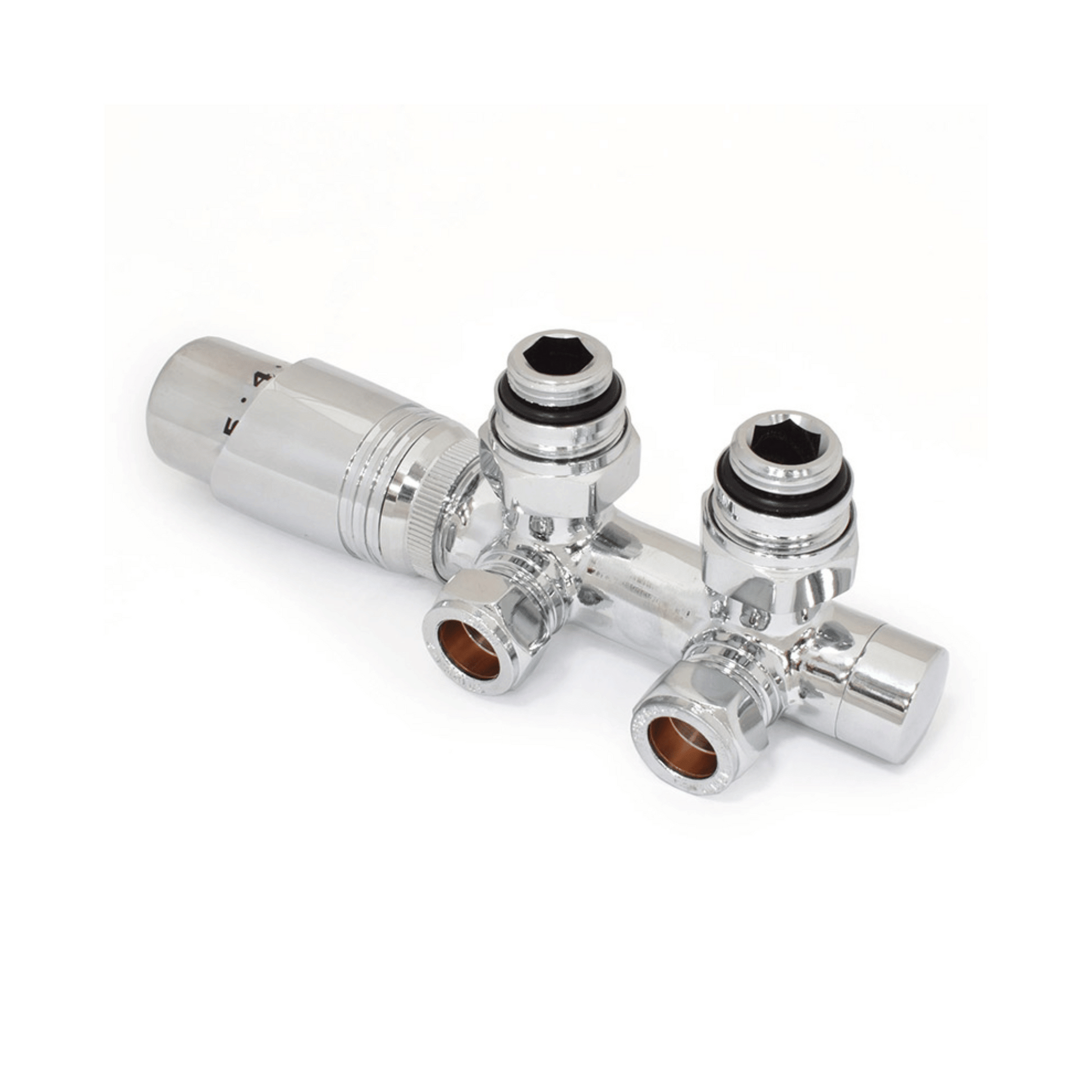 DQ Twin Star Luxury TRV - Angled - Chrome - T/S-TRV-ANG-C