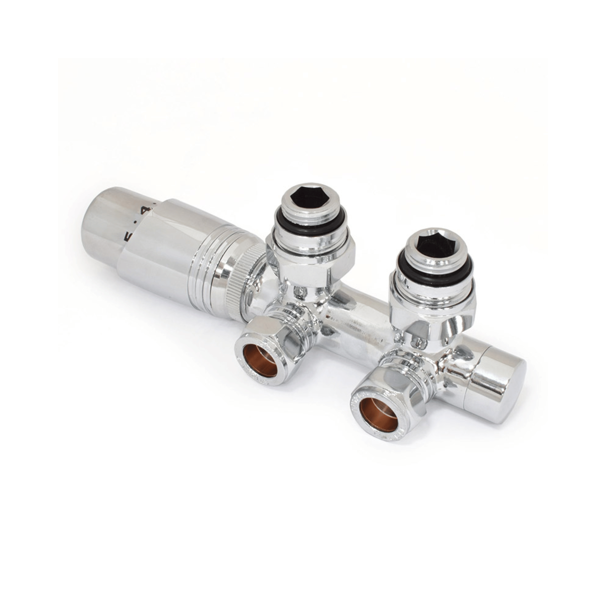 DQ Twin Star Luxury TRV - Angled - Chrome - T/S-TRV-ANG-C