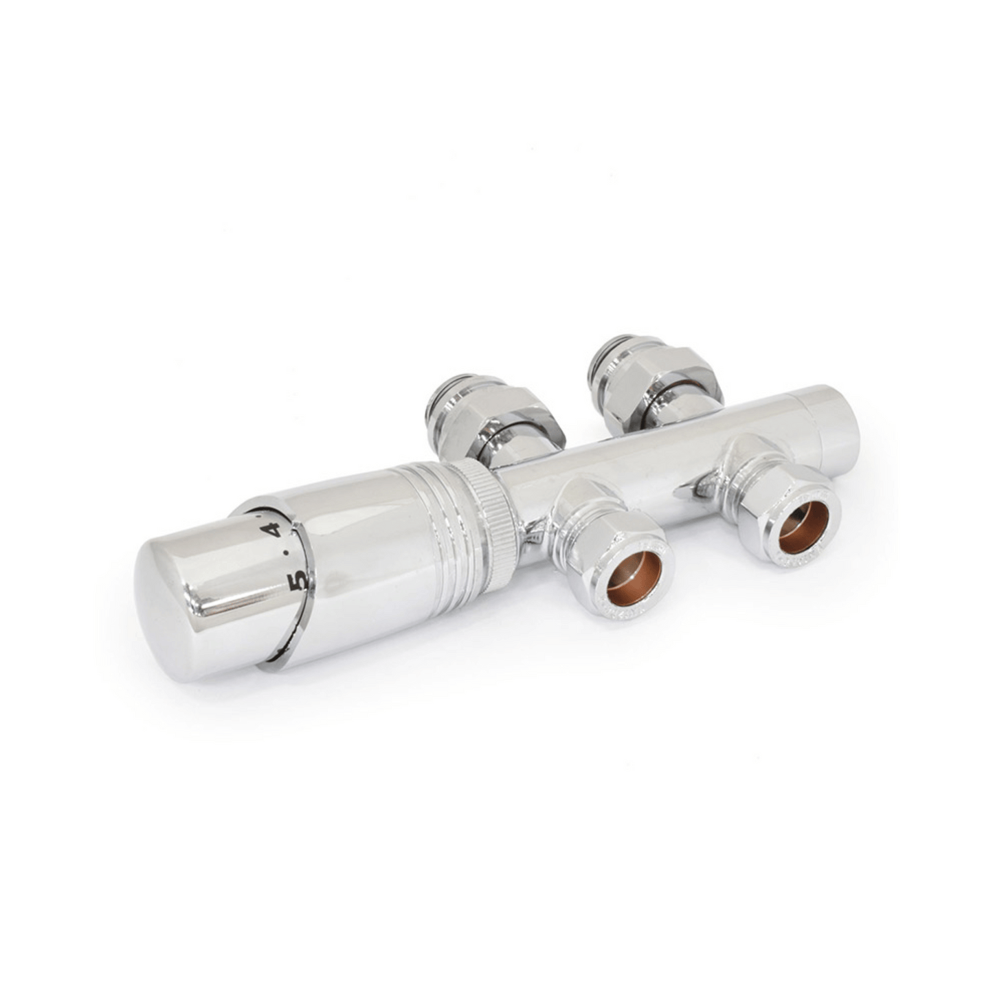 DQ Twin Star Luxury TRV - Straight - Chrome - T/S-TRV-ST-C