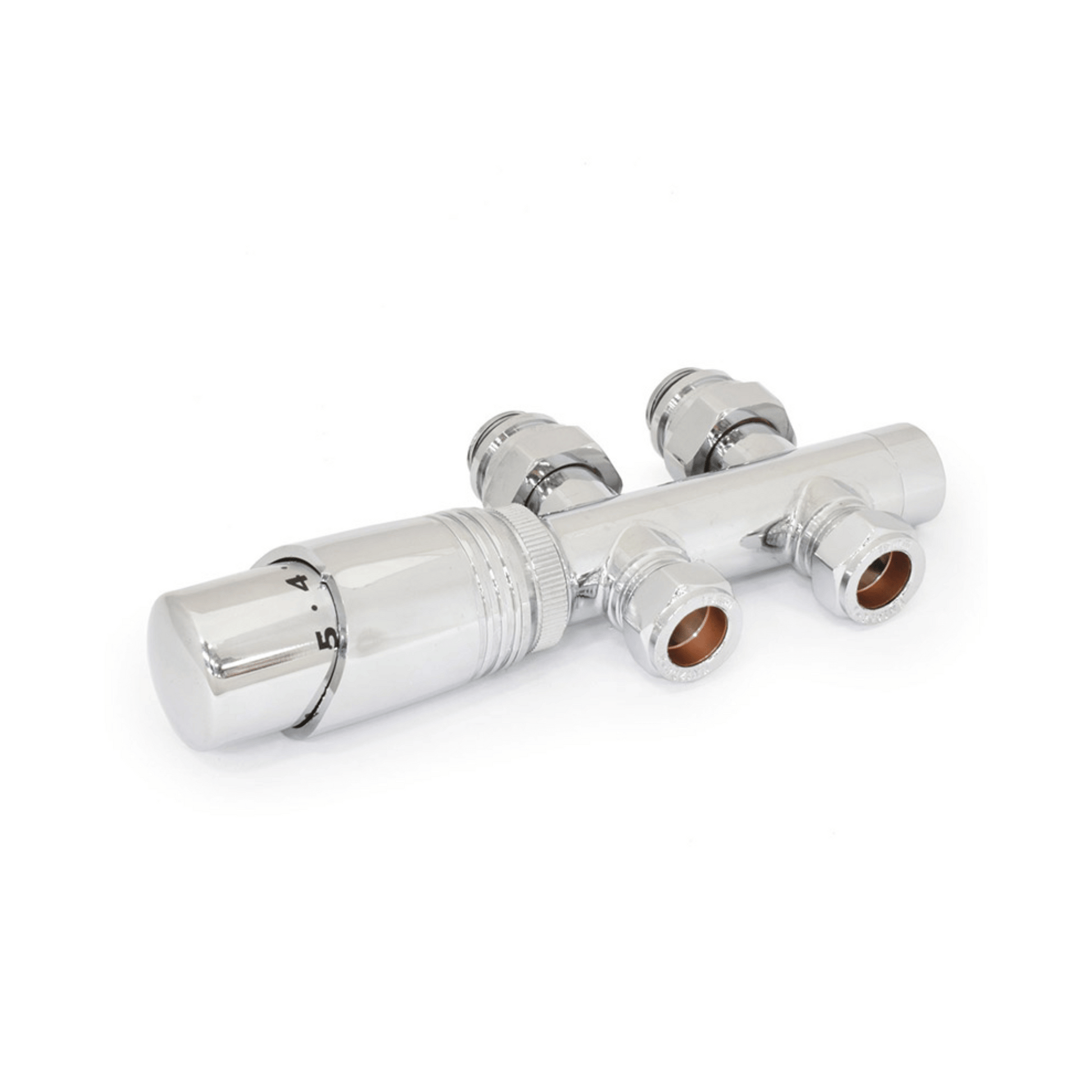 DQ Twin Star Luxury TRV - Straight - Chrome - T/S-TRV-ST-C