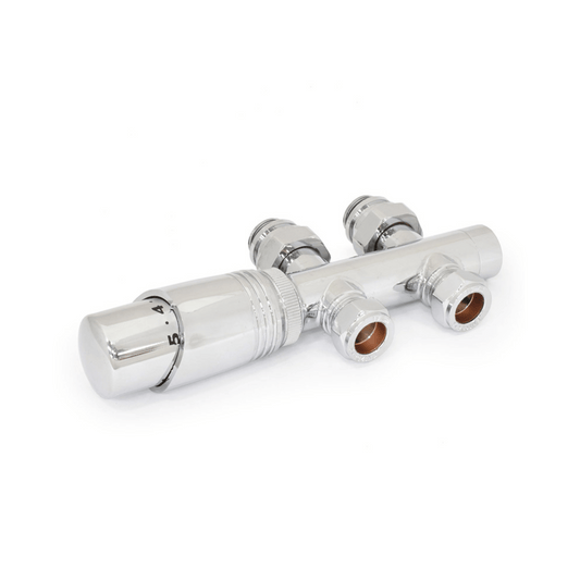 DQ Twin Star Luxury TRV - Straight - Chrome - T/S-TRV-ST-C