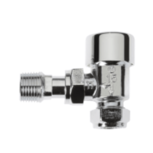 Drayton Lockshield with Chrome Cap - Angle - 15mm - 07 05 917
