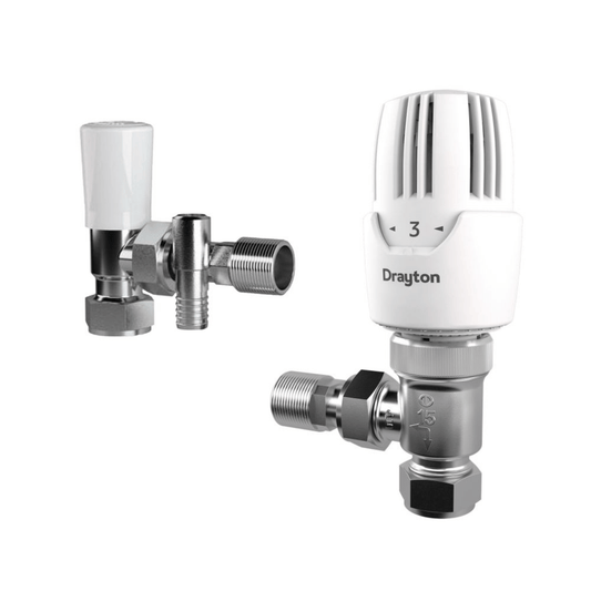 Drayton RT212 TRV & Lockshield Drain Off - Angle - 15mm - 08 09 264