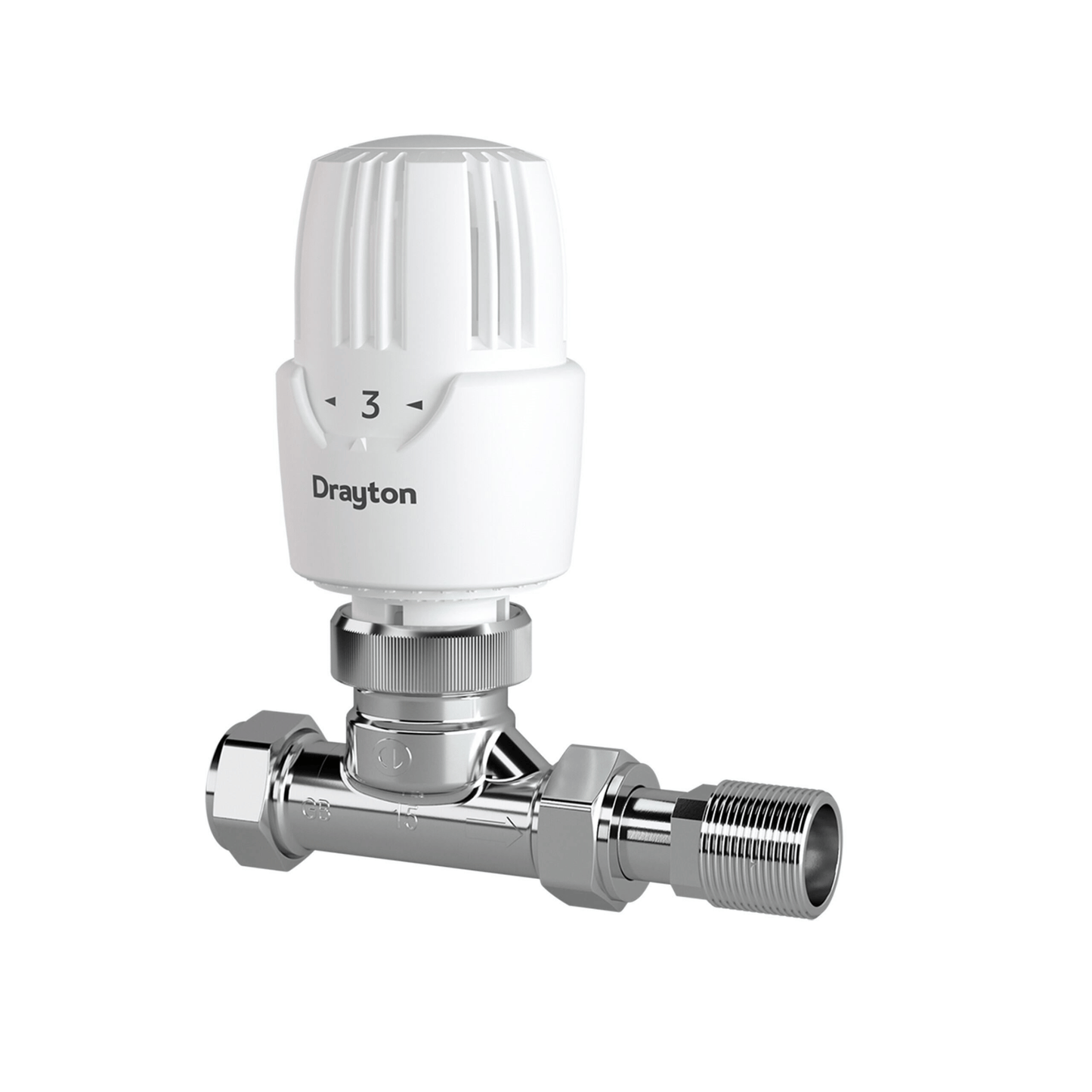 Drayton RT414 TRV - Straight - 15mm - 10 10 115
