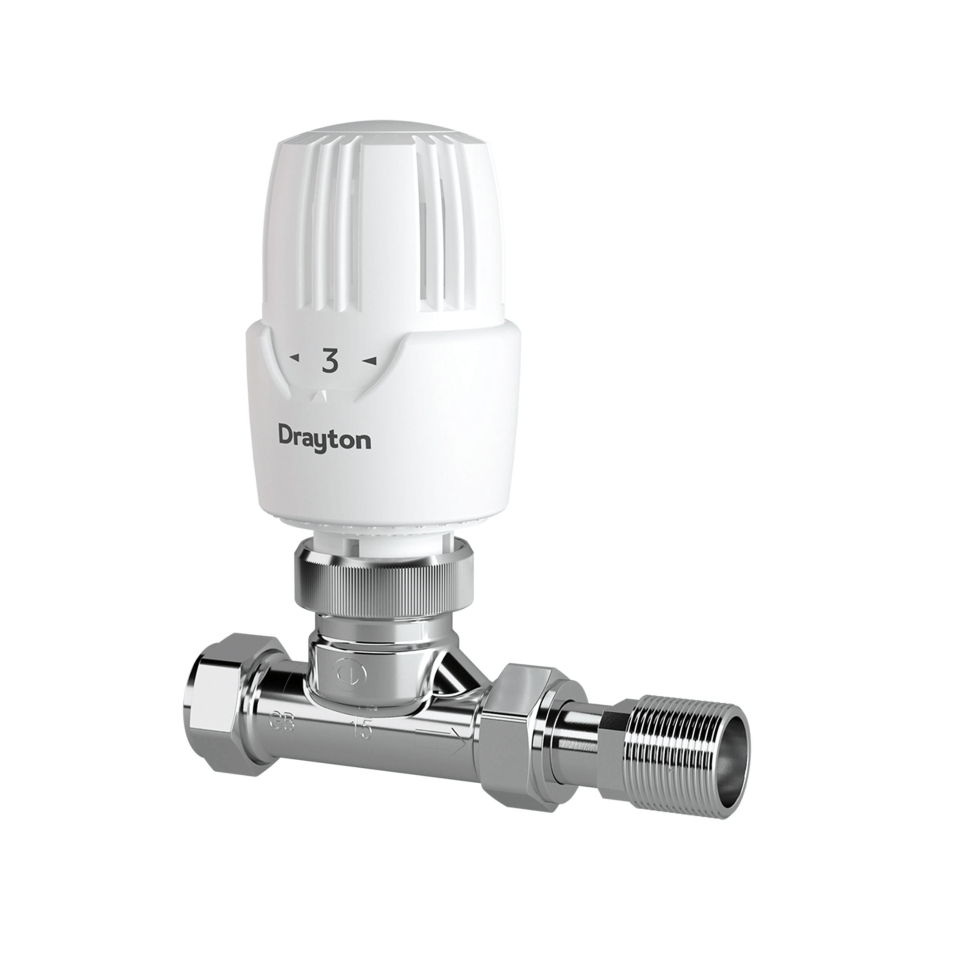 Drayton RT414 TRV - Straight - 15mm - 10 10 115