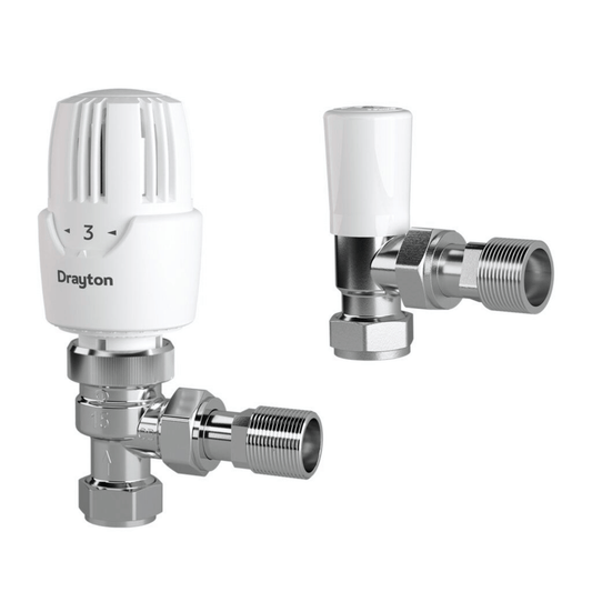Drayton Auto-Balancing RT414 & Lockshield - Angle - 15mm - 10 10 560