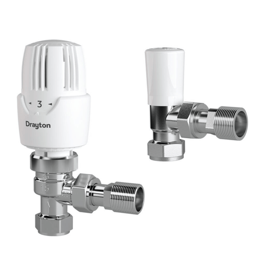 Drayton Auto-Balancing RT414 & Lockshield - Angle - 15mm - 10 10 560