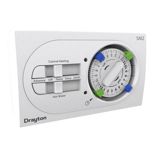 Drayton SM2 Twin Channel 24 Hour Programmer - 29206