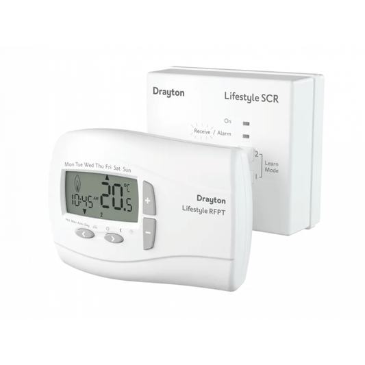 Drayton Lifestyle RFPT Wireless Programmable Room Thermostat - THD22120