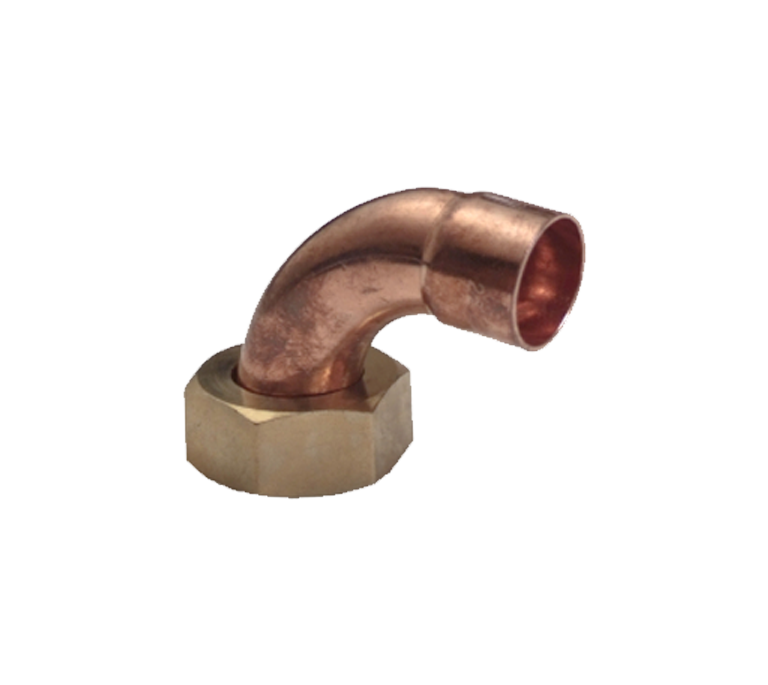 Kitemarked End Feed Bent Cylinder Union - 22mm x 1"