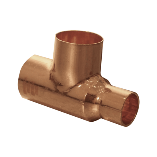 End Feed - One End Reducing Tee - 42mm x 28mm x 42mm