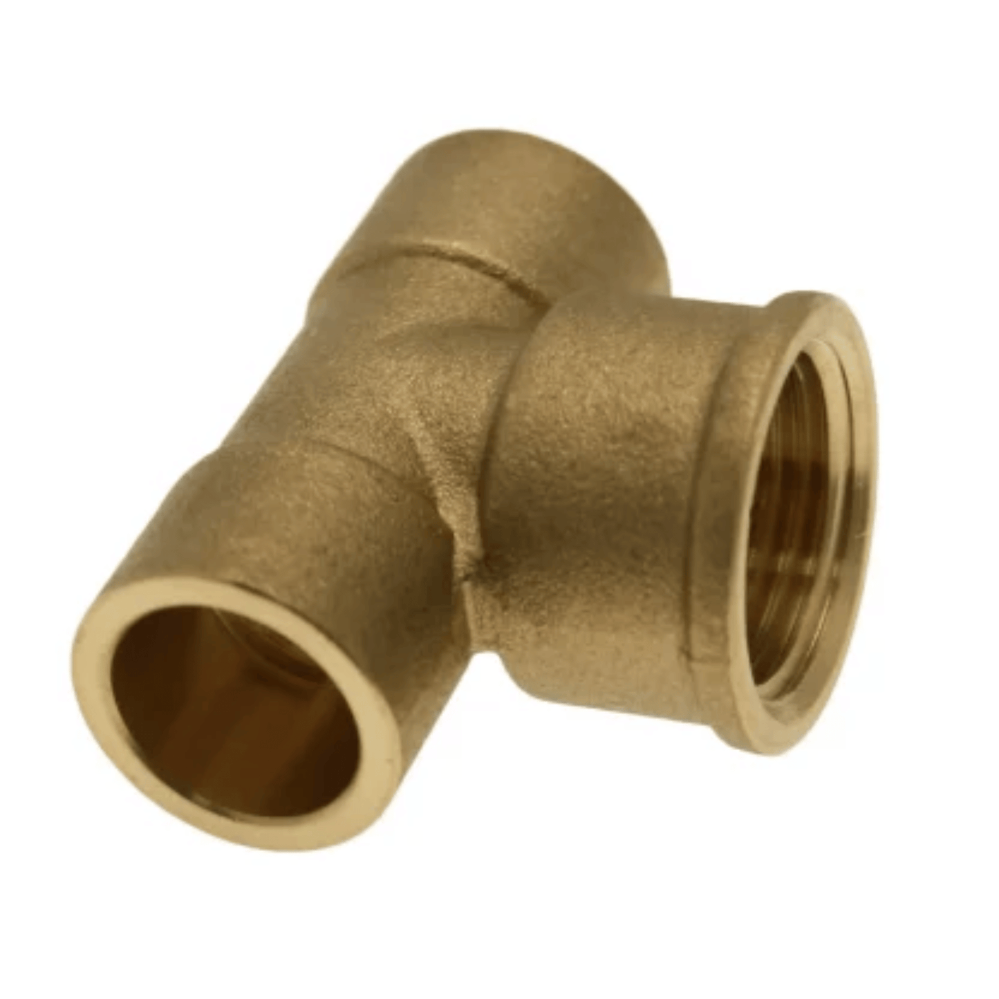 End Feed - Female Iron Branch Tee - 28mm x 28mm x 1"
