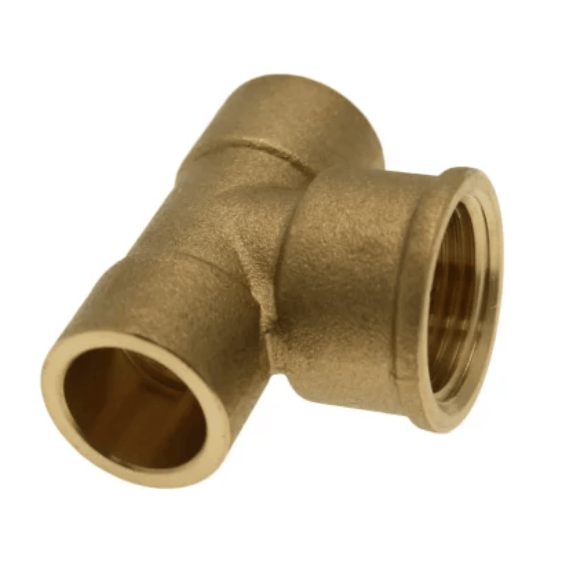End Feed - Female Iron Branch Tee - 28mm x 28mm x 1"