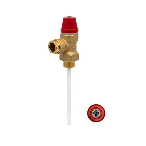 Fabdec Excelsior Pressure & Temperature Relief Valve 90°C - 10 Bar - 1/2" - 954988