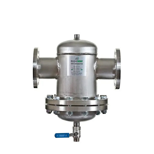 Fabricated Products CleanVent Removable (Dismountable) Stainless Steel Dirt Separator - DN50 Flange - SSCVD-R50