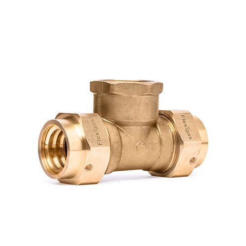 Flexigas Tee Female Adaptor - DN15 x DN15 x 1/2" BSP