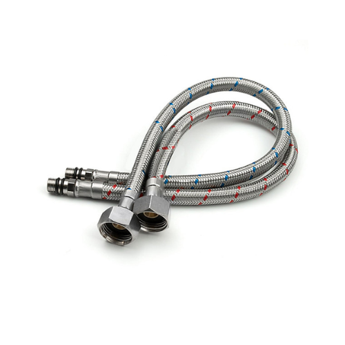 Flexible Monobloc Tap Connector - C x F - Standard Bore - M12 x 1/2" x 500mm (Pair) - WRAS Approved