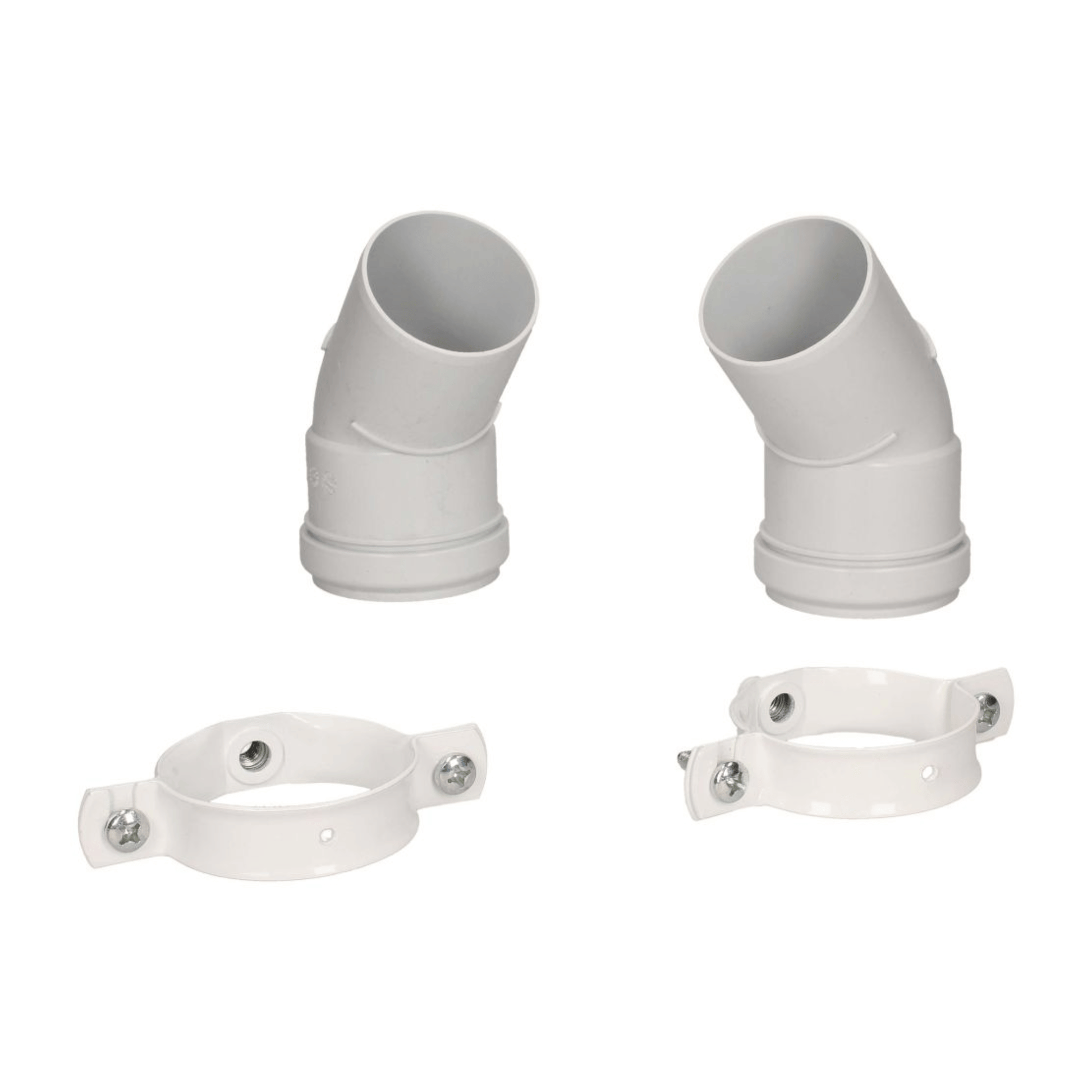 Glow-worm Plume Bends - 45 Degree - Pair - White - 20219554