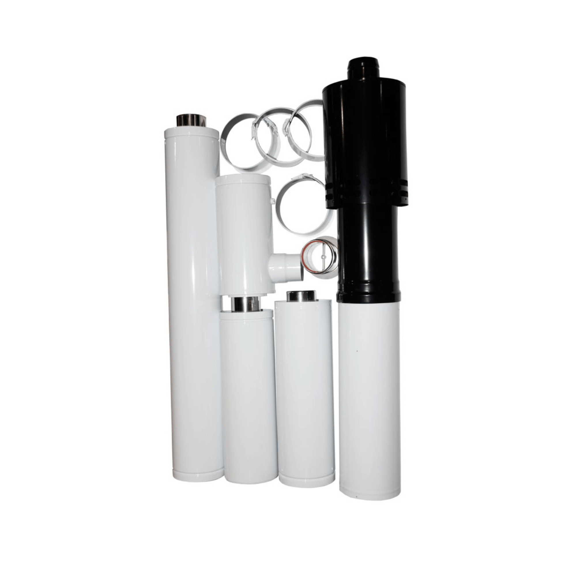 Grant White System Internal Adjustable Vertical Flue Kit for 12-26kW - 3m - VTK055090