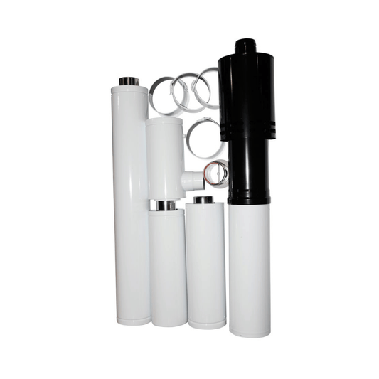 Grant White System Internal Adjustable Vertical Flue Kit for 12-26kW - 3m - VTK055090