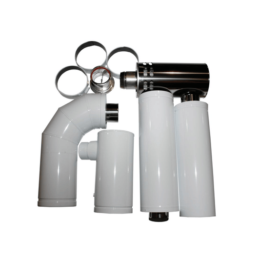 Grant White System Internal High Level Balanced Flue Kit for 26-70kW - 1.2m - HLK0290200