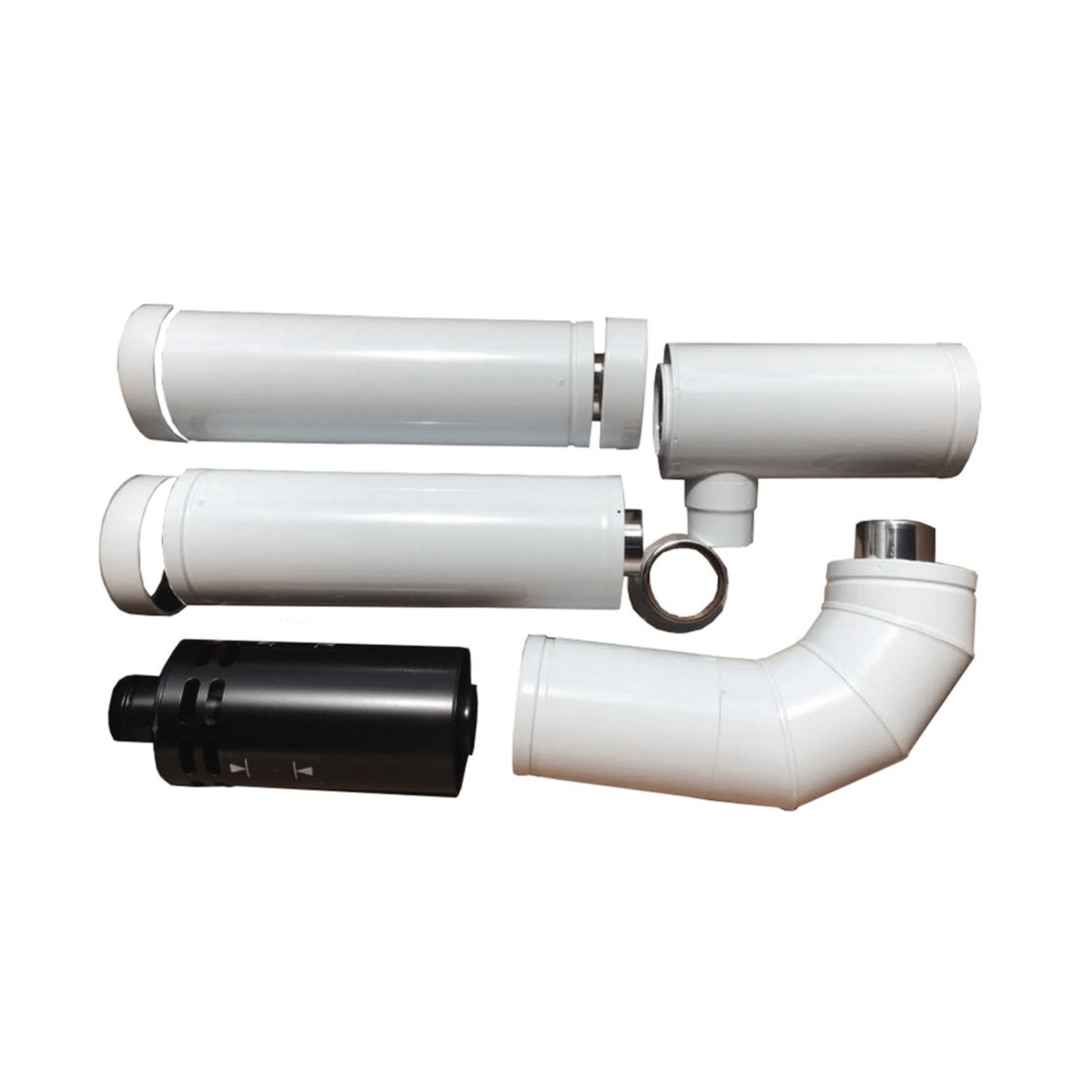 Grant White System Internal High Level Balanced Flue Kit for 12-26kW - 1.2m - HLK015090