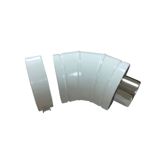 Grant White System Internal High Level 45 Degree Elbow for 12-26kW - ELBK2145/90