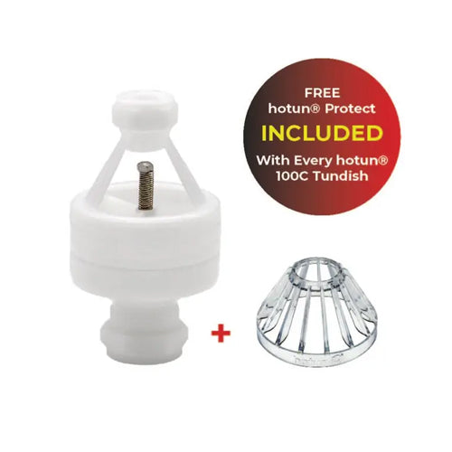 hotun® 100C Dry Trap Tundish - 15mm x 22mm - White - HW100C