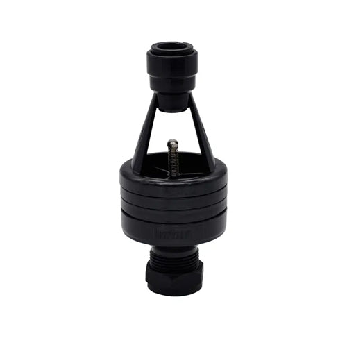 hotun® SF Push-fit Dry Trap Tundish - 15mm x 22mm - Black - HBSF15-22