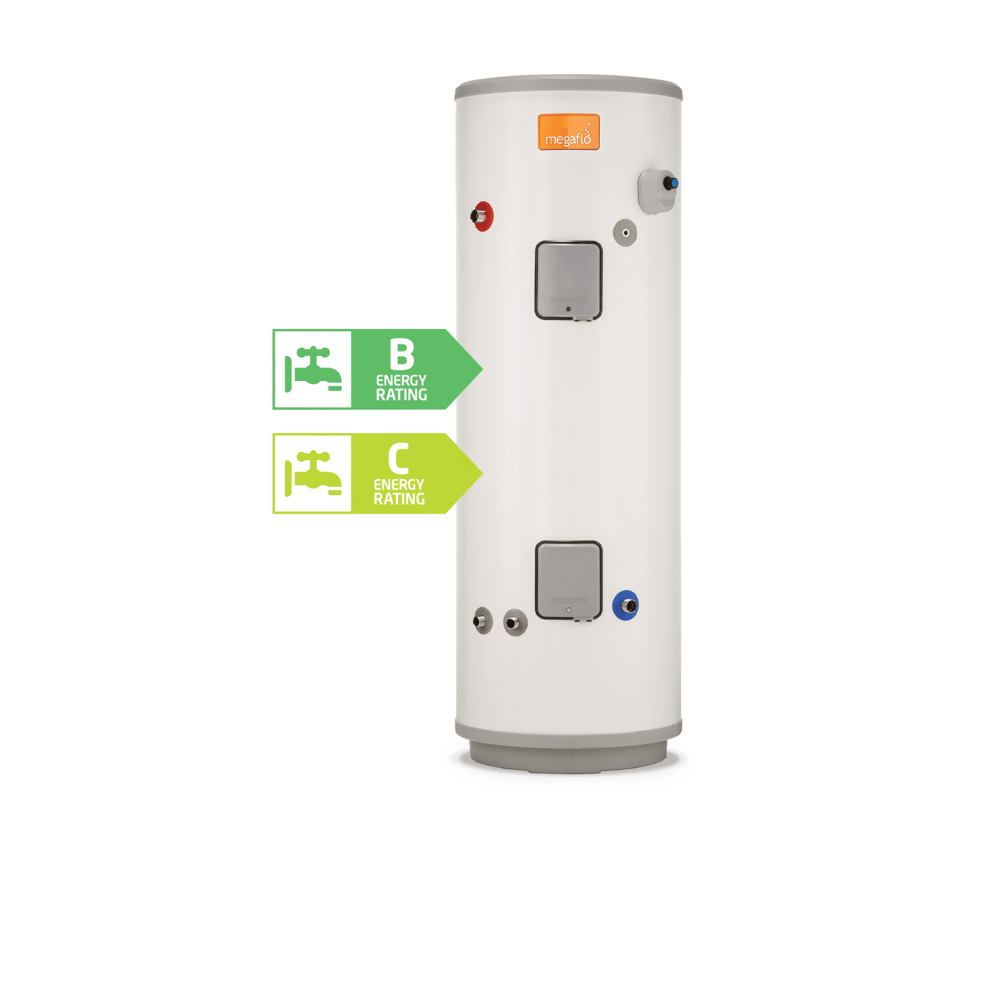 Heatrae Sadia Megaflo Eco Plus 300dddd Direct - Unvented - Hot Water Cylinder - 300 Litre - 95050701