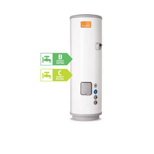 Heatrae Sadia Megaflo Eco Slimline 200i Indirect - Unvented - Hot Water Cylinder - 200 Litre - 7034091