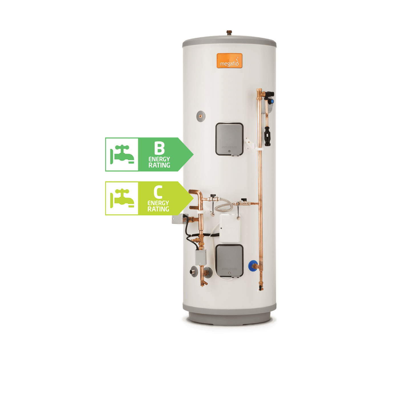 Heatrae Sadia Megaflo Eco SystemReady 125sb Indirect - Unvented - Hot Water Cylinder - 125 Litre - 95050497