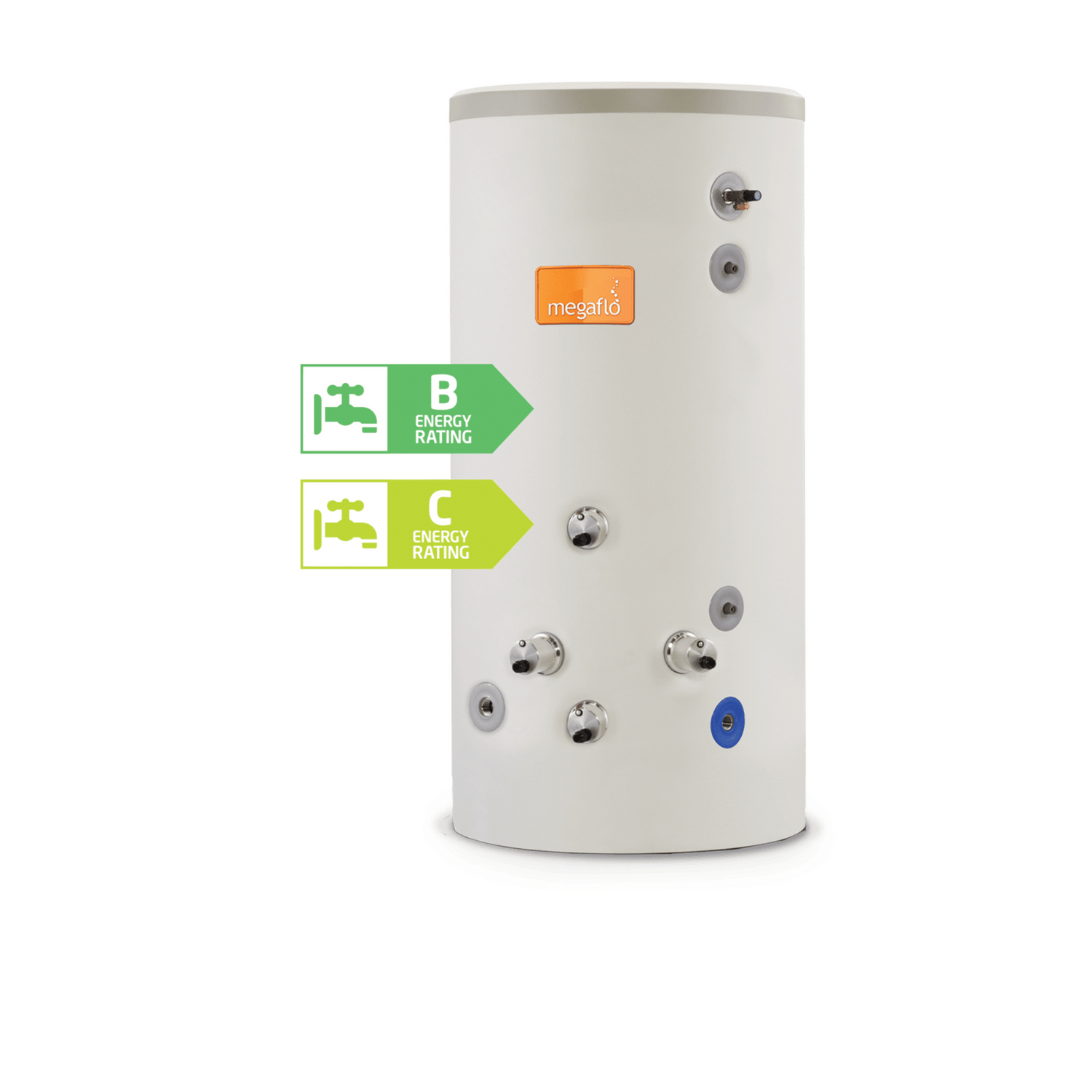 Heatrae Sadia Megaflo Eco Plus Flexistor - Unvented - Cylinder - 500 Litre - 7038362