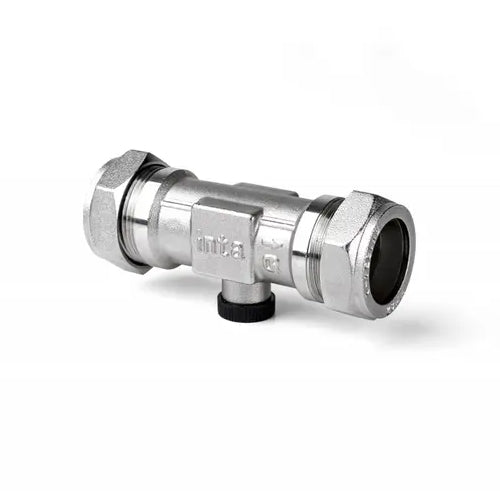 Intatec Nickel Plated Single Check Valve - 15mm - ZSCV15