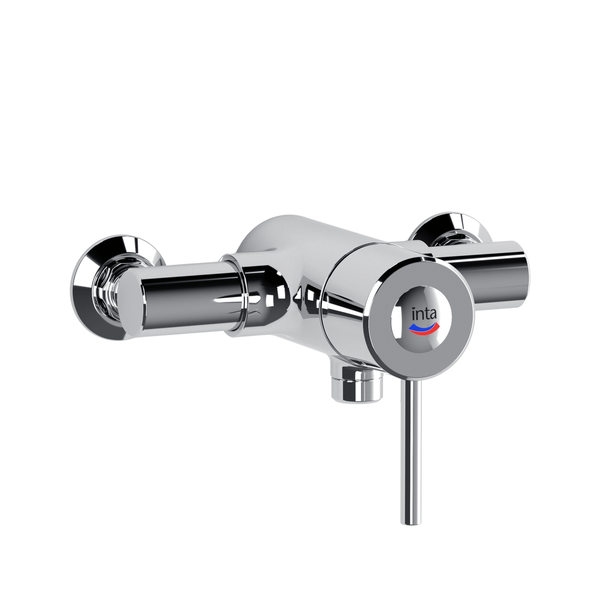 Inta Acura Care Exposed Thermostatic Sequential Shower Valve - Bottom Outlet - Chrome - 79011CP