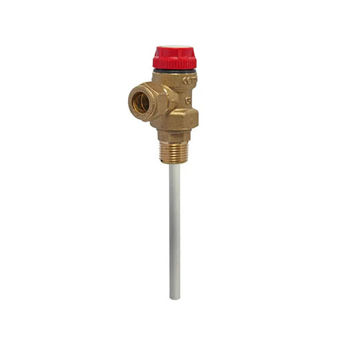 Intatec Pressure & Temperature Relief Valve Short Probe - 4 Bar - 1/2" x 15mm - TP220105004