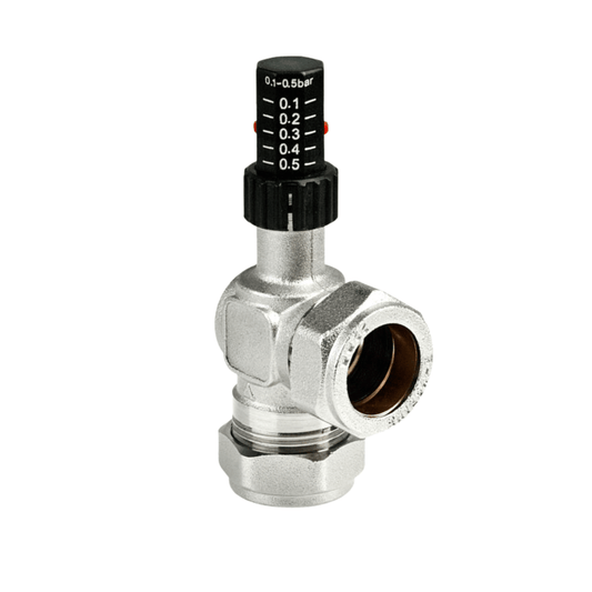 Inta By-Pass Valve - Angled - 28mm - ABPA28CP