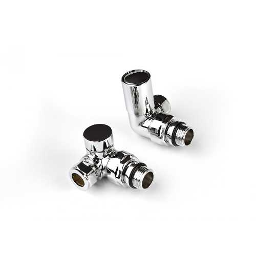 Inta Corner Radiator Valves - 1/2" x 15mm - Anthracite - 1032AN