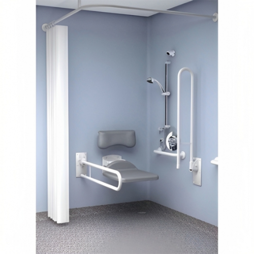 Inta Doc M Shower Pack with Stainless Steel Rails and Exposed TMV3 Shower - DMPS904SS