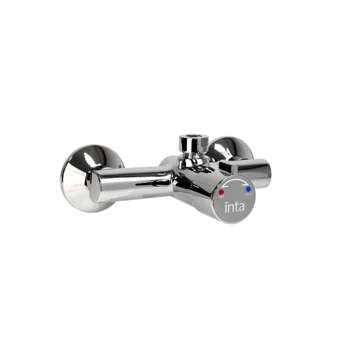 Inta Exposed Thermostatic Timed Flow Non-Concussive Mixer Shower with Temperature Adjustment - NC252CP