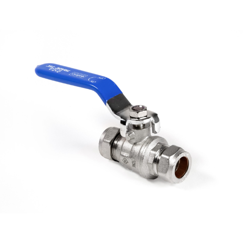 Inta Ball Valve - Full Bore - Blue Lever Handle - 28mm - LBV209328B
