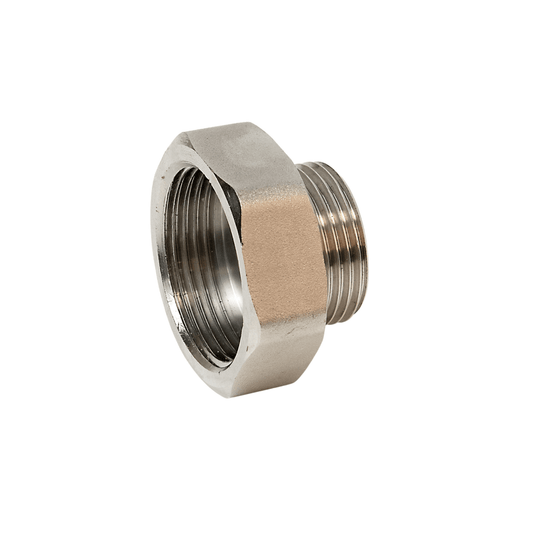 Inta K-Type Extended Heat Pump Ball Valve Adaptor - Pair - 1" Male x 1 1/4" Female - HPADAP114X1
