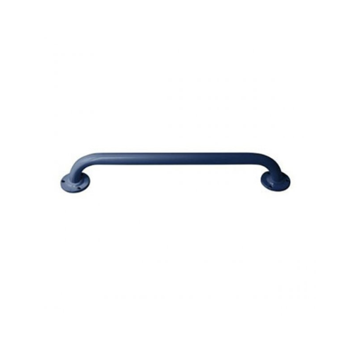 Inta Hinged Grab Rail with Toilet Roll Holder - 800mm - Powder Coated - Blue - GR80035HBL