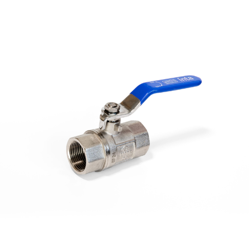Inta iball Ball Valve - Full Bore - Blue Lever Handle - 1" Female - LBV0854100B